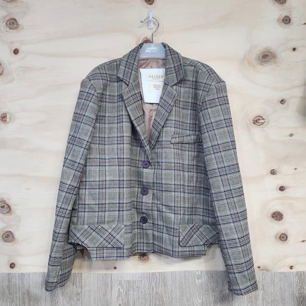 530) 헬더 HELDER 글렌체크 오버핏 자켓