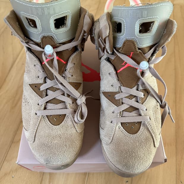 조던 6 x 트래비스 스캇 레트로 SP 브리티쉬 카키 