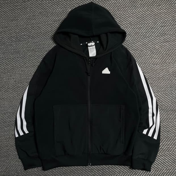 아디다스 신형 퓨쳐 아이콘 플리스 후드 집업o 5102