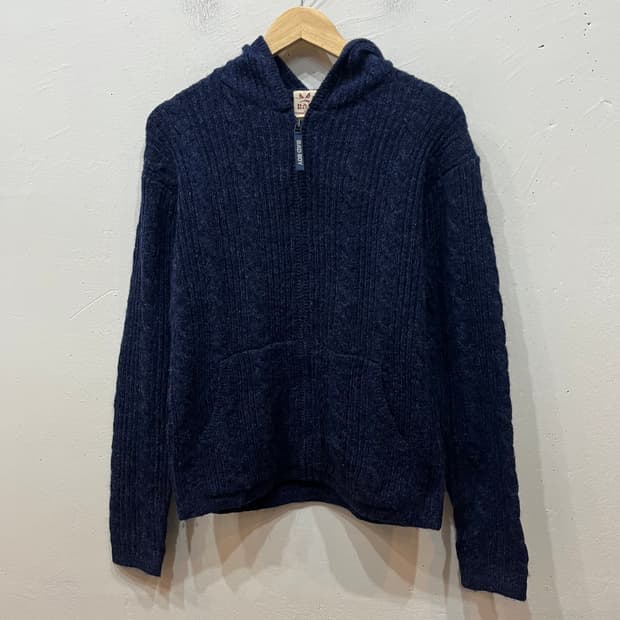 BadBoy 배드보이 퓨어울 케이블 니트 후드집업 우먼즈