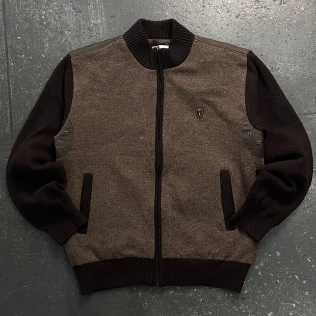 105 핑 방풍 니트집업 