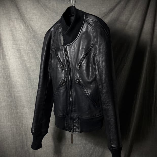 The Viridi-Anne Calf Leather Jacket 