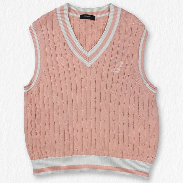 캉골 니트 베스트