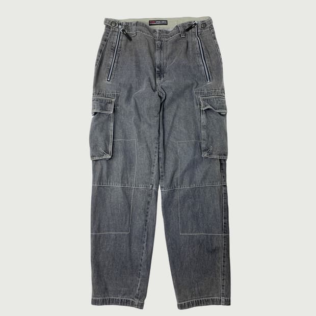 [34/정품] FUBU 후부 그레이 카고팬츠