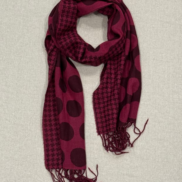 요지야마모토 뿌르옴므 믹스 도트 머플러