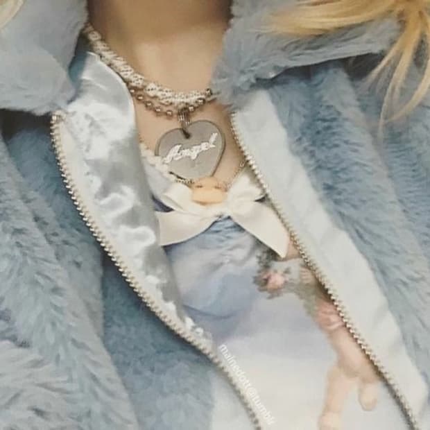 새상품)와이낫어스 퍼 집업 블루종 라이트블루