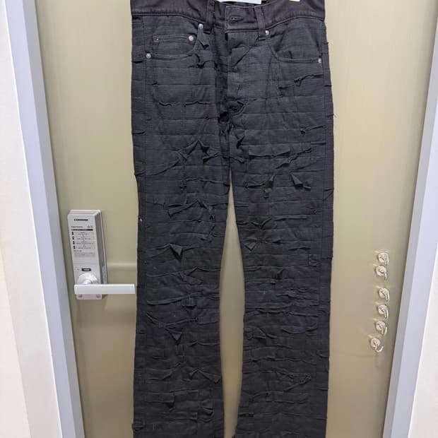 PARADOXE 블랙 데님 팬츠