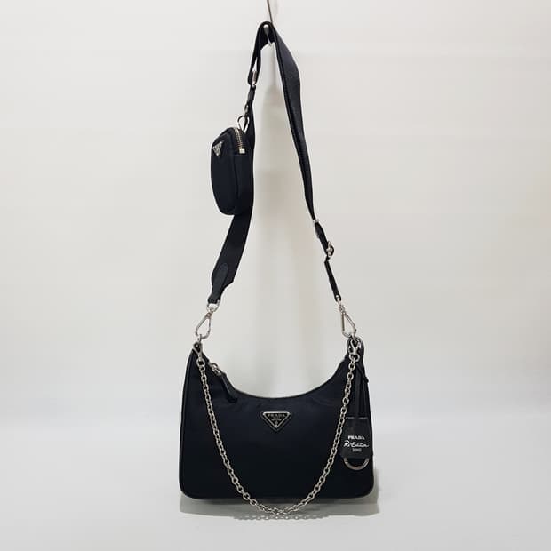 프라다 리나일론 테수토 체인 호보백 1bh204