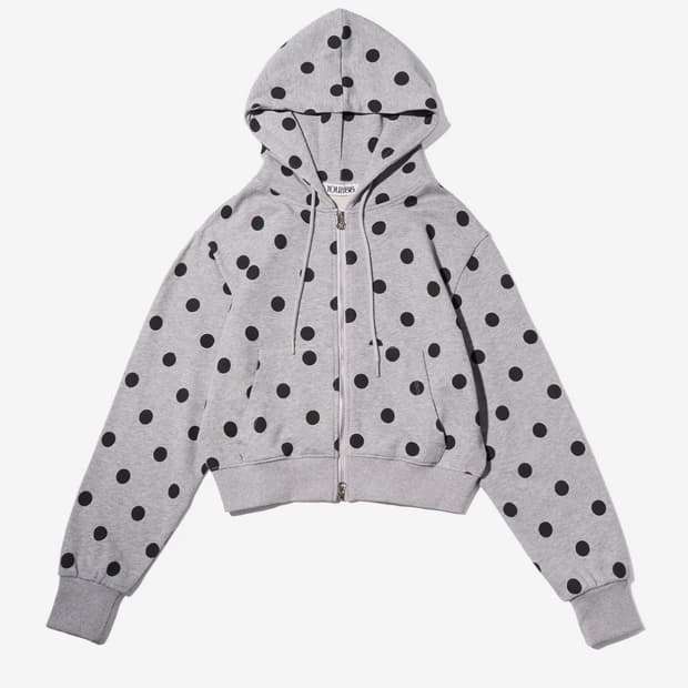 유희 YOUHEE PETITE PATTERN HOOD ZIP-UP
