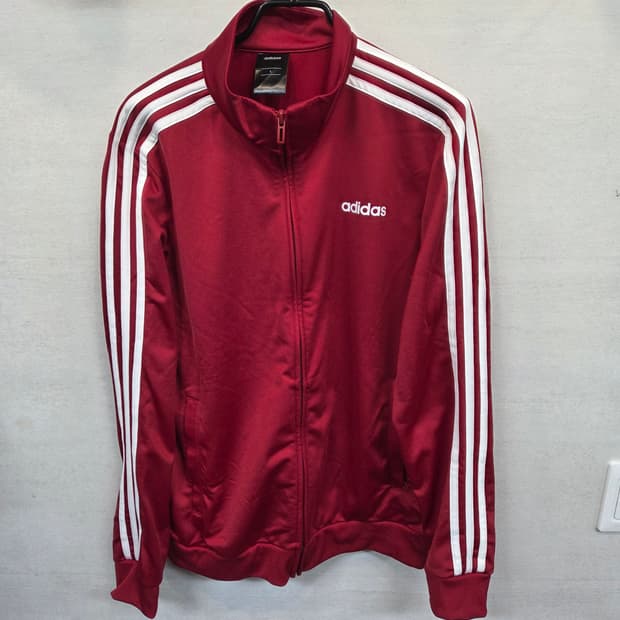  아디다스 트랙탑 져지 버건디 L