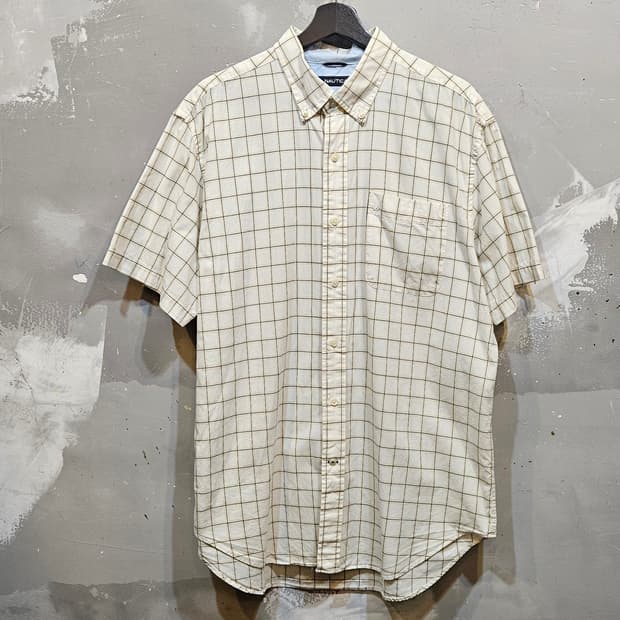 NAUTICA 체크 반팔 셔츠