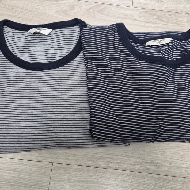 유니온블루 보더티 xl 2개 일괄