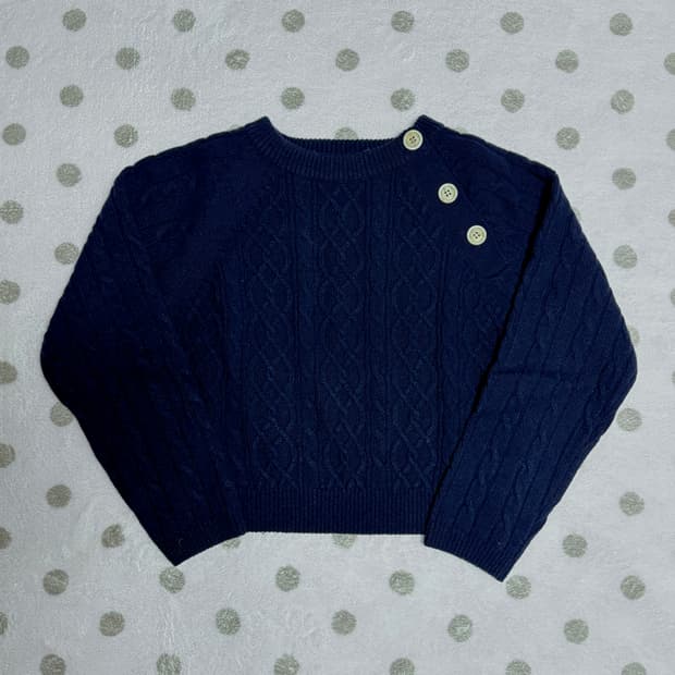 메이비베이비 디어리스트 gennie 니트 네이비