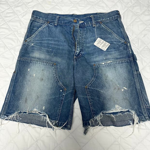[M] 세인트미카엘 더블니 데님쇼츠