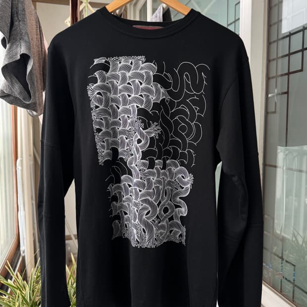 크리스토퍼 네메스 롱슬리브 108 트위스트 로프 블랙 M