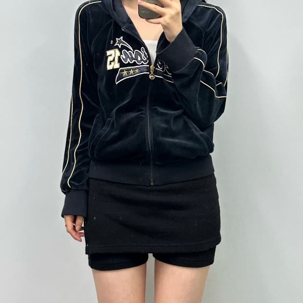 Vintage 빈티지 y2k 와투케 벨루어 후드집업