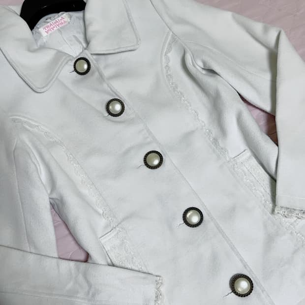 트랄라라 tralala 화이트 프릴 레이스코트 히메갸루 리즈리사 stc