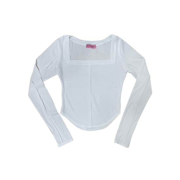 PLEASENOFOLLOW 플리즈노 팔로우 바비탑 화이트 