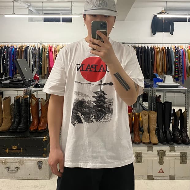 90s VTG japan t-shirt 90년대 일본 센소지 티셔츠