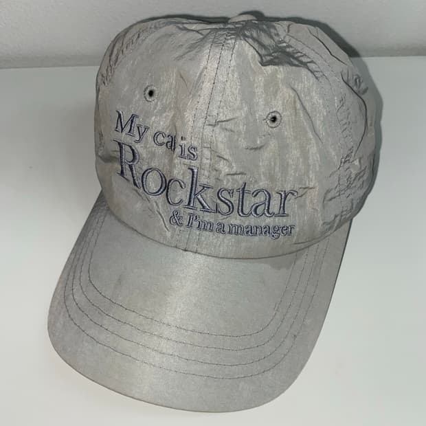 조거쉬 모자 Rockstar cat Nylon cap-Light grey