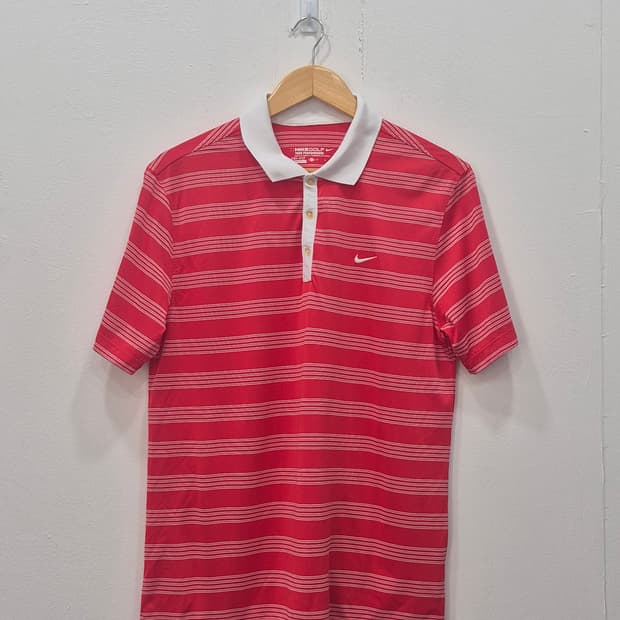 나이키 골프 드라이핏 카라티 반팔티 M 스트라이프