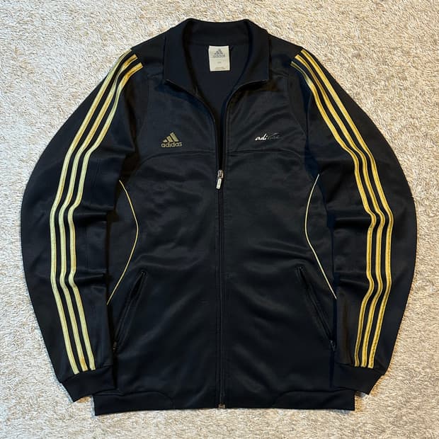 아디다스 ADIDAS 삼각로고 트랙탑 져지 검골