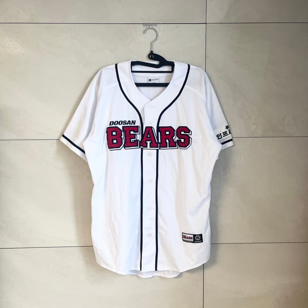 [2XL] 두산베어스 노마킹 레트로 야구 유니폼
