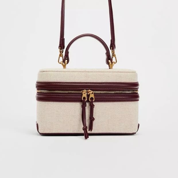 자라 하드백 버건디