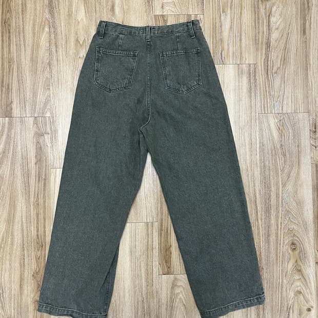 Hirisk 카키 와이드 청바지 29