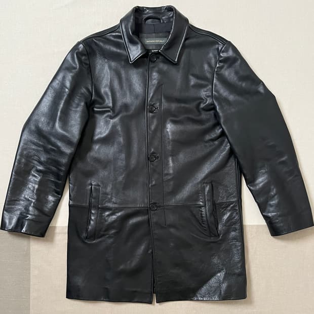 00s 바나나리퍼블릭 소가죽 카코트 cow leather coat