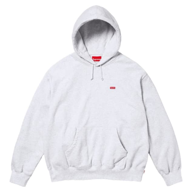 슈프림 스몰 박스 후드 스웨트셔츠 애쉬 그레이 25FW