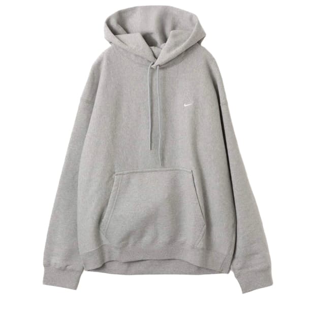나이키 솔로 스우시 풀오버 후드 다크 그레이 헤더 라이트 스모크 그레이