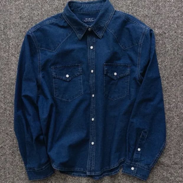 얼바닉30 웨스턴 셔츠 인디고