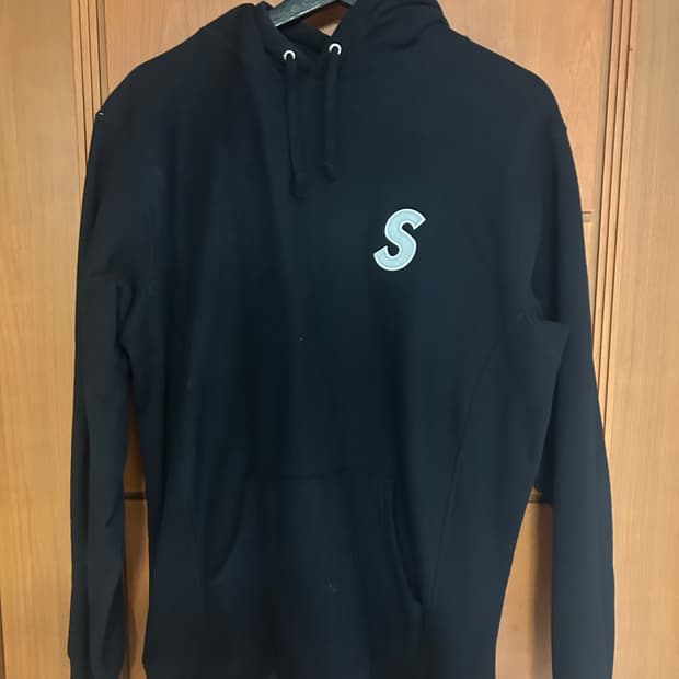 슈프림 S로고 블랙 후드