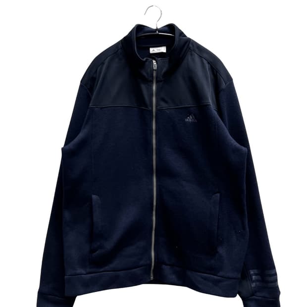 아디다스 골프 플리스 집업 자켓 네이비