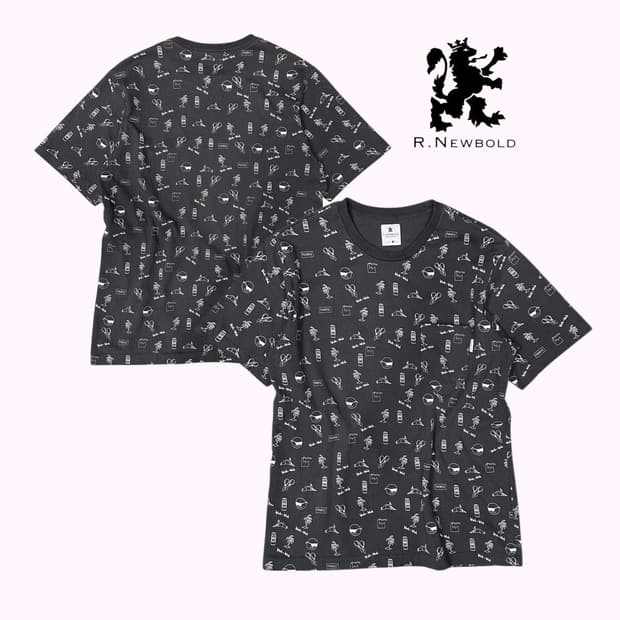 R.NEWBOLD kitsch pattern pocket t-shirt
