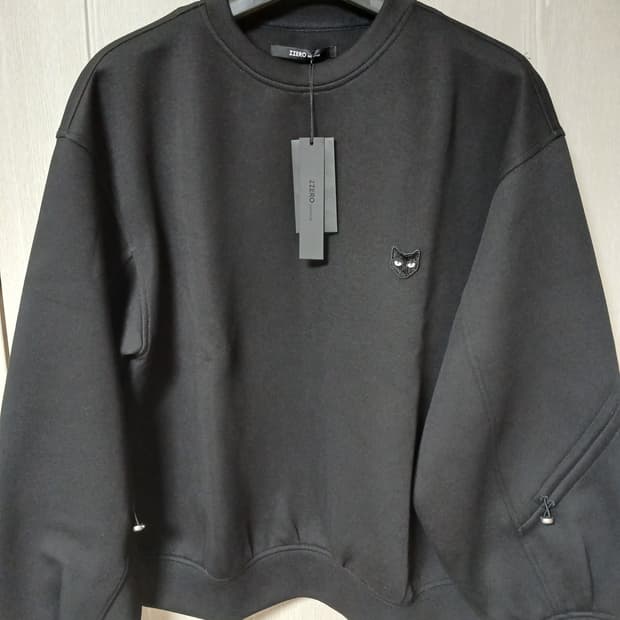 송지오 지제로 스웻셔츠 맨투맨 M(48) 블랙 새상품