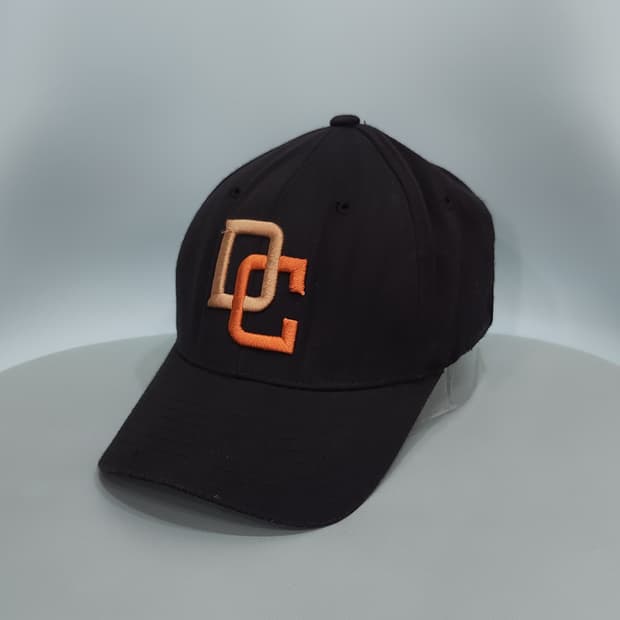 MLB DC 로고 블랙 볼캡 야구 모자 S-M
