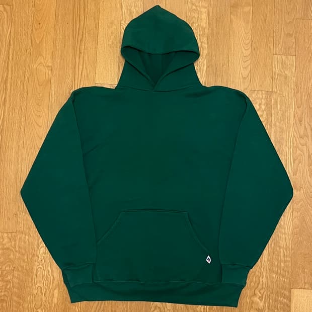 [XL] 90s USA 빈티지 러셀 후드 포레스트 그린