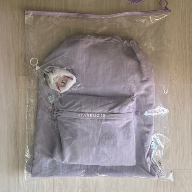 스타벅스 연보라 백팩