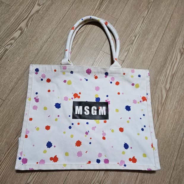 MSGM MSGM 페인트 스플래터 토트백
