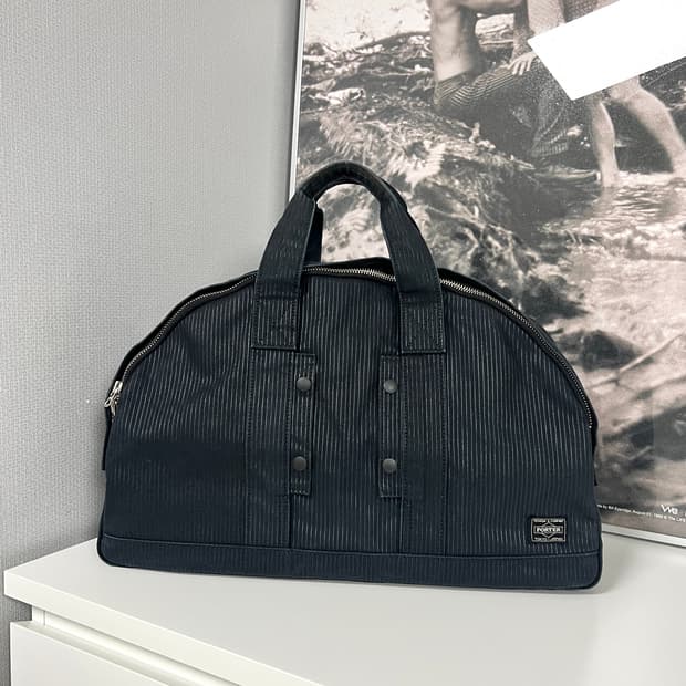 PORTER-TOTE BAG XL (Washed Stripe Black)