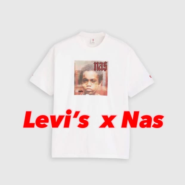 리바이스 X나스 밴드 티셔츠