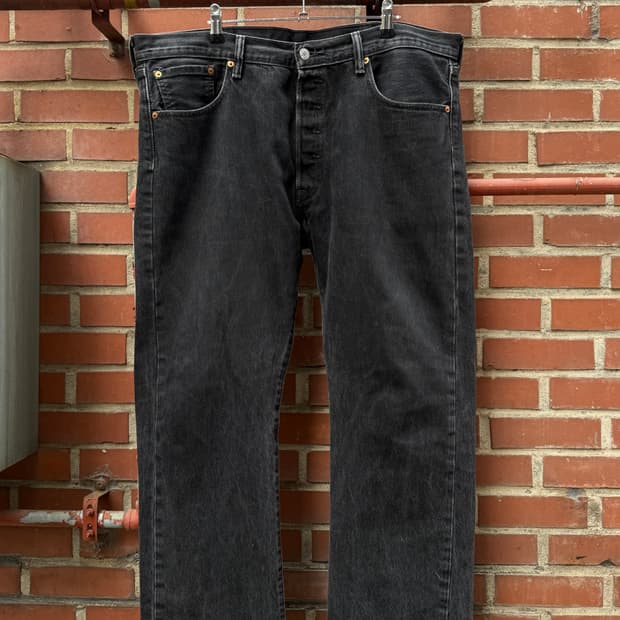 리바이스 501 흑청 38/32 버튼플라이 멕시코