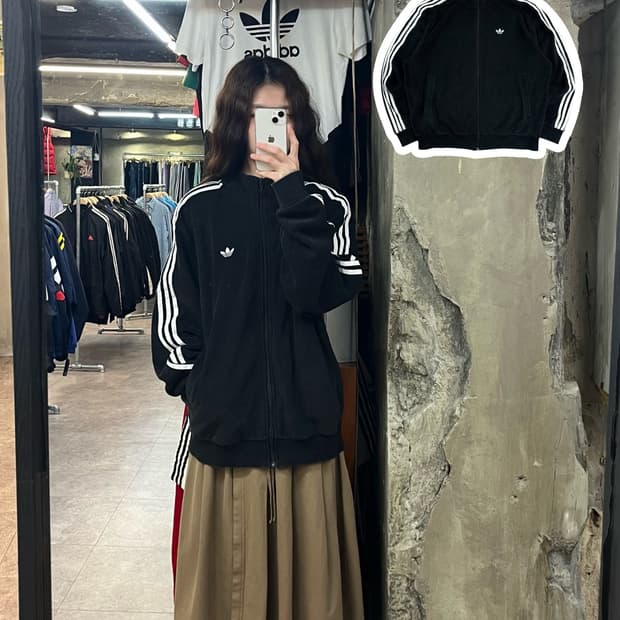 아디다스 부클 져지 블랙 M #csz2533