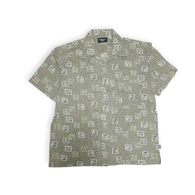 미치코 런던  오리엔탈 패턴 반팔셔츠