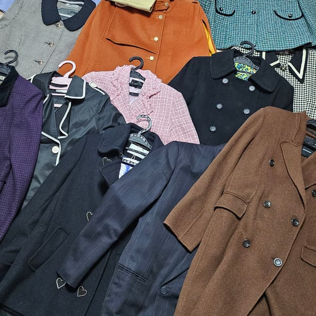 빈티지 자켓/코트/셋업 총 12벌 사진전부