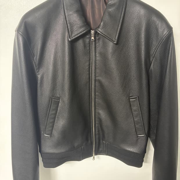 엘무드 세레니티 고트레더 블루종 자켓 46