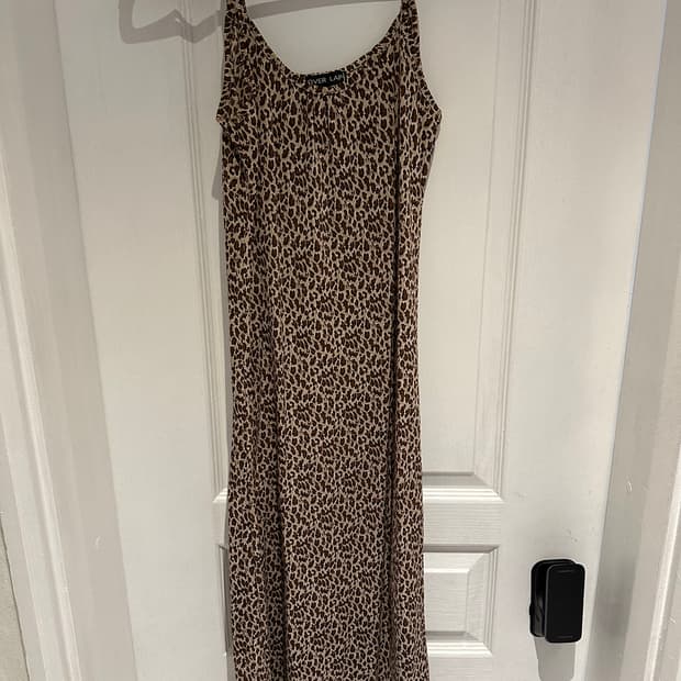 호피 슬립 원피스