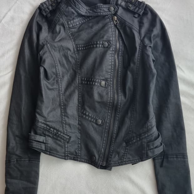 빈티지 y2k 00s 블랙 펑크 자켓